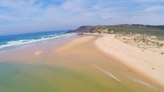 The Algarve best kept secret  Praia da Amoreira aerial view  Aljezur [upl. by Evangelin]