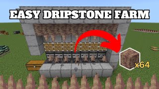 SIMPLE and AUTOMATIC Dripstone Farm Tutorial for Minecraft 120 [upl. by Harty]