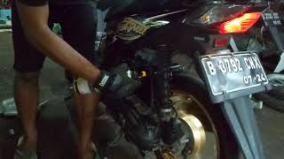 test sound knalpot r9 misano exhaust beat street [upl. by Aihsik]