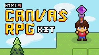 Build a Game with JavaScript and HTML Canvas RPG Kit series [upl. by Ognimod]