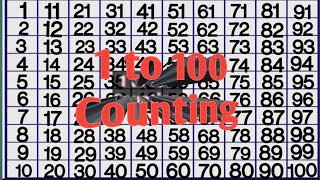 Counting 1 to 100 l Learn 1 to 100 counting l count l 123456789 l One two three l 1to100 [upl. by Rushing569]