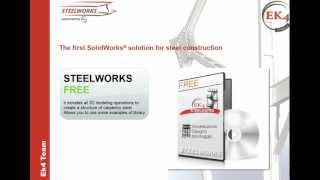 SolidWorks PLUG IN  EK4 SteelWorks FREE [upl. by Ahsai]