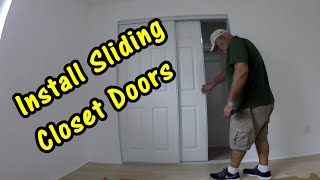 How to Install Sliding Closet Doors or Bypass Doors [upl. by Lairea]