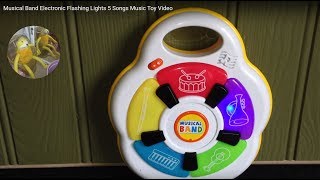 Musical Band Electronic Flashing Lights 5 Songs Music Toy Video [upl. by Waterer]