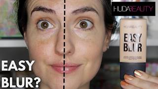 NEW Huda Beauty EASY BLUR Foundation  Primer  10 Hour Wear Test on DRY SKIN [upl. by Ralip]