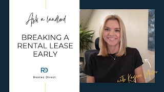 My renter wants to break their rental lease early [upl. by Htebyram]