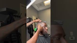 REMOVING LINE WITH TRIMMERS BALD FADE [upl. by Atinel894]