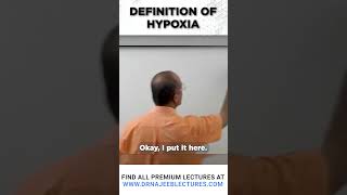 Definition of Hypoxia drnajeeb drnajeeblectures shortvideo [upl. by Etteuqal995]