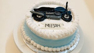 Got 14 Pro Max to shoot this video  Bike Themed Cake Decoration Tutorial  Aesthetic Video cake [upl. by Nylirehc]