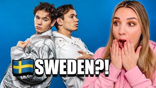 REACTING TO MARCUS amp MARTINUS  UNFORGETTABLE  SWEDEN EUROVISION 2024 [upl. by Norihs]