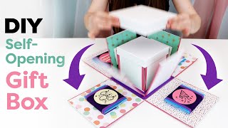 DIY SelfOpening Gift Box  DIY Gift Box Ideas [upl. by Quenby721]