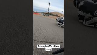 Go kart track elbow drag bikelife gopro triumphdaytona [upl. by Deutsch]