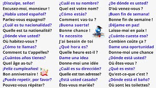 Apprendre lEspagnol Rapidement  150 Phrases de Conversation pour Débutants  Cours d’Espagnol [upl. by Atilol]