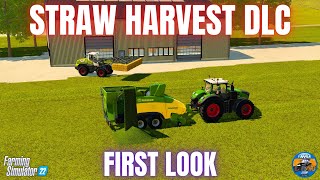 STRAW HARVEST DLC  FIRST LOOK  Farming Simulator 22 [upl. by Sesilu]