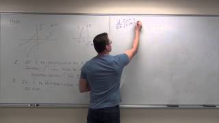 Calculus 2 Lecture 62 Derivatives of Inverse Functions [upl. by Airamalegna]