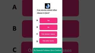 Java Quiz 27  Can Enum extends other classes in Java  java quiz [upl. by Aizitel709]
