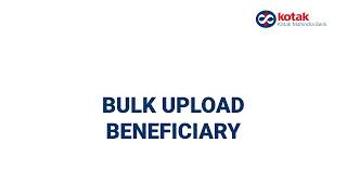 Single amp Bulk Beneficiary Upload and Authorization [upl. by Hesketh]