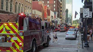 Leaving Hyatt Downtown Knoxville after fire evacuation [upl. by Rame532]