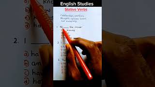 Stative Verbs  Test Your English english grammar learnenglish students viral fyp shorts [upl. by Nahrut87]