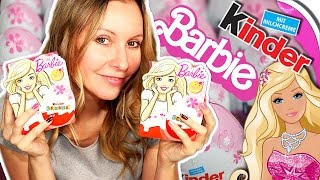 KINDER ÜBERRASCHUNG Unboxing  4er Packs Mädchen ÜEier auspacken  BARBIE  Zanzarah [upl. by Isak525]