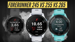 Garmin Forerunner 245 vs 255 vs 265 QUAL O MELHOR [upl. by Aromat117]