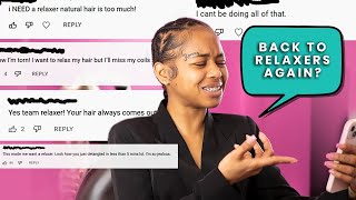 Natural Stylist REACTS To Naturals Going Back To Harmful Relaxers 😡 [upl. by Carmina165]