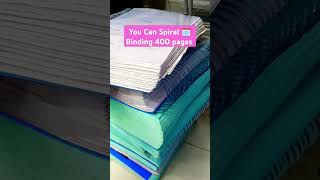 400 Pages Book 📚 Spiral Binding books spiralbinding viralvideo [upl. by Eulalee]