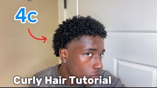 How To Get Curls For Short 4C Hair FAST Black Men🤩 [upl. by Faustus]