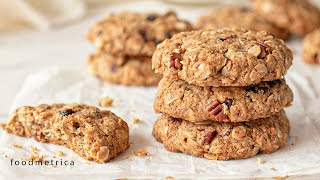 Super Easy HEALTHY Oatmeal Cookies [upl. by Alik]