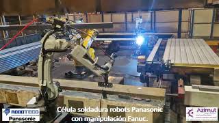 ROBOT SOLDADURA PANSONIC Y FANUC ROBOTECOAZIMUTIS [upl. by Anoved]