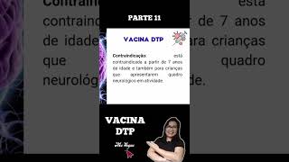 PARTE 11 VACINA DTP difteria tétano e coqueluche enfermagemconcurso concursopublico shorts [upl. by Gavini225]