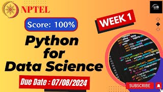 Python for Data Science Week 1 Assignment Answers  July 2024  Learn in brief [upl. by Gina]