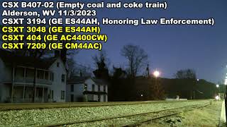 CSX 3194 Honoring Law Enforcement and RS5T Horn HD [upl. by Lewan748]