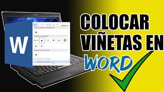 Como COLOCAR VIÑETAS en WORD  PRINCIPIANTES [upl. by Sellig]