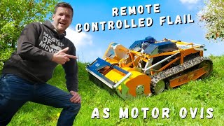 Remote Controlled Flail Mower on Tracks  The OVIS from AS Motor [upl. by Auberbach627]