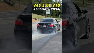 500hp BMW M5 50L V10 STRAIGHT PIPED [upl. by Hoopes499]