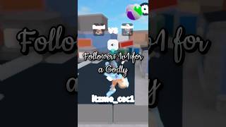 Followers 1v1 for a GODLY 🤩 roblox mm2 fyp funny murdermystery2 shorts edit [upl. by Ahsilef503]