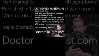 DR ANDREW HUBERMAN An elimination diet can reduce the symptoms of ADHD [upl. by Atinauj]