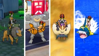 All Rideable Pokémon in Pokémon Sun amp MoonUltra Sun amp Ultra Moon [upl. by Ayomat]