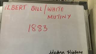 Ilbert Bill  White Mutiny 1883 Mizo tawnga sawifiahna modernindianhistory [upl. by Duffy]