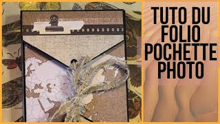 SCRAPBOOKING tuto de notre folio pochette photo avec le bloc Safari de chez Avtion [upl. by Gnad53]