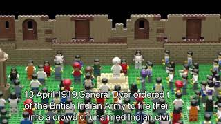 JALLIANWALA BAGH  AMRITSAR MASSACRE  LEGO MOVIE  SINGH BRICKS  BACKGROUND SCORE GANDHI MOVIE [upl. by Alat]