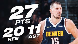 Nikola Jokić Passes Magic Johnson on the alltime tripledoubles list😤 December 5 2024 [upl. by Carling]