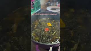 How to cook Eru with spinach cameroon africa [upl. by Carrelli978]