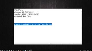 windows 10 1809 iso DIRECT download link [upl. by Ominorej]