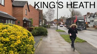 Walking around Birmingham  24 Kings Heath  Alcester Rd South to Brandwood Rd  England UK 2021 [upl. by Necila]