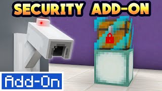 THE BEST SECURITY ADDON Lockable Chests and Doors for Minecraft Bedrock Edition Review [upl. by Airretnahs168]