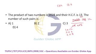 The product of two numbers is 2028 and their HCFis 13The number of such pairs is [upl. by Aneetak]