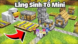 Tô Gà Thử Thách 24H Xây Làng Sinh Tố Tí Hon Trong Minecraft [upl. by Maighdiln]