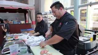 Cooking BBQ Salmon and Succotash with Chris Savino [upl. by Asert]